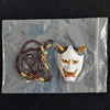 Resin Evil Oni Noh Hannya Mask Pendant Necklace Japanese Style Horror Punk Hip Hop Necklaces Halloween Gift