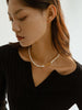 Retro Elegance Women Irregular Natural Pearl Necklace Simple Short Pearl Chokers Necklaces