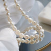 Retro Elegance Women Irregular Natural Pearl Necklace Simple Short Pearl Chokers Necklaces