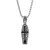 Retro Flip Coffin Skull Ruyi Pendant Hip Hop Necklace Pendant Male Titanium Steel Female Long Sweater Chain