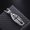 Retro Flip Coffin Skull Ruyi Pendant Hip Hop Necklace Pendant Male Titanium Steel Female Long Sweater Chain