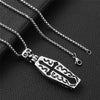 Retro Flip Coffin Skull Ruyi Pendant Hip Hop Necklace Pendant Male Titanium Steel Female Long Sweater Chain