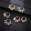 Retro Gold Love Heart Statement Earrings For Women Multi Hearts Tassel Hoop Wedding Earrings Engagement Party Jewelry