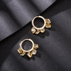 Retro Gold Love Heart Statement Earrings For Women Multi Hearts Tassel Hoop Wedding Earrings Engagement Party Jewelry