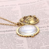 Retro Map Shocking Show Magnifier Pendant Necklace Magnify Glass Reeding Decorative Monocle Gold Color Necklace