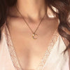 Retro Moon Modeling Nationality Wind Moonstone Pendant Water Wave Chain Alloy Material Necklace