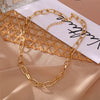 Retro Necklace Chains Chain For Women Exaggeration Collares Collar Necklaces Collier Naszyjnik Colar Choker Cadena Gold