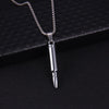 Retro Punk Bullet Pendant Long Necklace Women Men 2021 Trend Hip Hop Rock Personality Couple Gift Party Jewelry