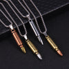 Retro Punk Bullet Pendant Long Necklace Women Men 2021 Trend Hip Hop Rock Personality Couple Gift Party Jewelry