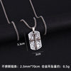 Retro Punk Style Crowe Heart Cross Stainless Steel Men and Women Necklace Jesus Christ Frame Alloy Pendant Catholic Accessories