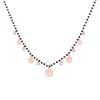 Retro Queen Portrait Pendant Black Crystal Beads Necklace Bohemia Multi Coin Charms Choker Ethnic Necklace for Women Female Gift