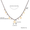 Retro Queen Portrait Pendant Black Crystal Beads Necklace Bohemia Multi Coin Charms Choker Ethnic Necklace for Women Female Gift