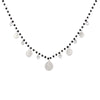 Retro Queen Portrait Pendant Black Crystal Beads Necklace Bohemia Multi Coin Charms Choker Ethnic Necklace for Women Female Gift