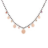 Retro Queen Portrait Pendant Black Crystal Beads Necklace Bohemia Multi Coin Charms Choker Ethnic Necklace for Women Female Gift
