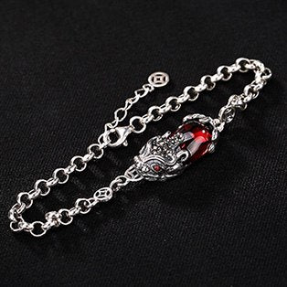 Retro S925 Sterling Silver Brave Troops Lucky Bracelet 2020 New Arrived Women's Mythical Wild Animal Blessing Bracelets