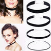 Retro Simple Black Velvet Choker Collar Neck Chain Clavicle Chain for Women Girls Female Jewelry Accessories