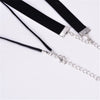 Retro Simple Black Velvet Choker Collar Neck Chain Clavicle Chain for Women Girls Female Jewelry Accessories