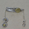 Retro Thai Silver Bracelet S925 Sterling Silver Feather Bracelet Female And Male Japan And South Korea Goro Takahashi Jewelry