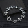 Retro Thai Silver S925 Sterling Silver Design Scout Anchor Anchor Punk Wind Motorcycle Men And Women Wide Noodles