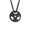 Retro Titanium Stainles Steel Fitness Gym Necklace Weight Plate Barbell Weightlifting Bodybuilding Exercise Jewelry gift
