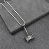 Retro Viking Thor's Hammer Pendant 316L Stainless Steel Viking Norse Odin Thors Mjolnir Hammer Men Rune Amulet Necklace Jewelry