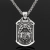 Retro Viking Viking Odin Wolf Valknut Knot Amulet Pendant Men's Necklace Wolf Totem Pendant Necklace Accessories Party Jewelry