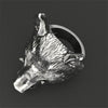 Retro Wild Boar Head Shape Men's Ring Metal Animal Accessories Hip Hop Punk Party Jewelry Gift Size 8-13