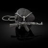 Retro weapon Jewelry on the neck AK47 rifle pendant necklace men trend hip hop Man chain necklace accessories