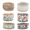 Rhinestone Chain Nail Art 2.5cm DIY Diamond Mesh Wrap Roll Crystal Rhinestones Chain Trim Ribbon Decoration Applique Flatback