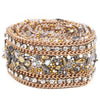 Rhinestone Chain Nail Art 2.5cm DIY Diamond Mesh Wrap Roll Crystal Rhinestones Chain Trim Ribbon Decoration Applique Flatback