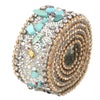 Rhinestone Chain Nail Art 2.5cm DIY Diamond Mesh Wrap Roll Crystal Rhinestones Chain Trim Ribbon Decoration Applique Flatback