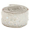 Rhinestone Chain Nail Art 2.5cm DIY Diamond Mesh Wrap Roll Crystal Rhinestones Chain Trim Ribbon Decoration Applique Flatback