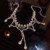 Rhinestone Light  Niche Necklace 2021 Female Niche Design Sense Clavicle Chain Ins Hip Hop Neck Chain Collar Women