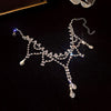 Rhinestone Light  Niche Necklace 2021 Female Niche Design Sense Clavicle Chain Ins Hip Hop Neck Chain Collar Women