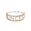 Rhinestone Shiny Chokers for Girls Sexy Punk Letter BABE PRINCESS Night Entertainment Venue Statement Party Necklace NT211