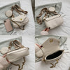 Rhombus Chain Bag Women Summer Wide Shoulder Straps Slant Texture Cross-body  Small Bags Delicate Square Packet
