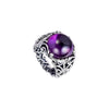 Ring Purple Regal Dazzling Beauty Silver Rings For Women Men Anel Feminino 100% 925 Jewelry Sterling Silver Anillos Wedding