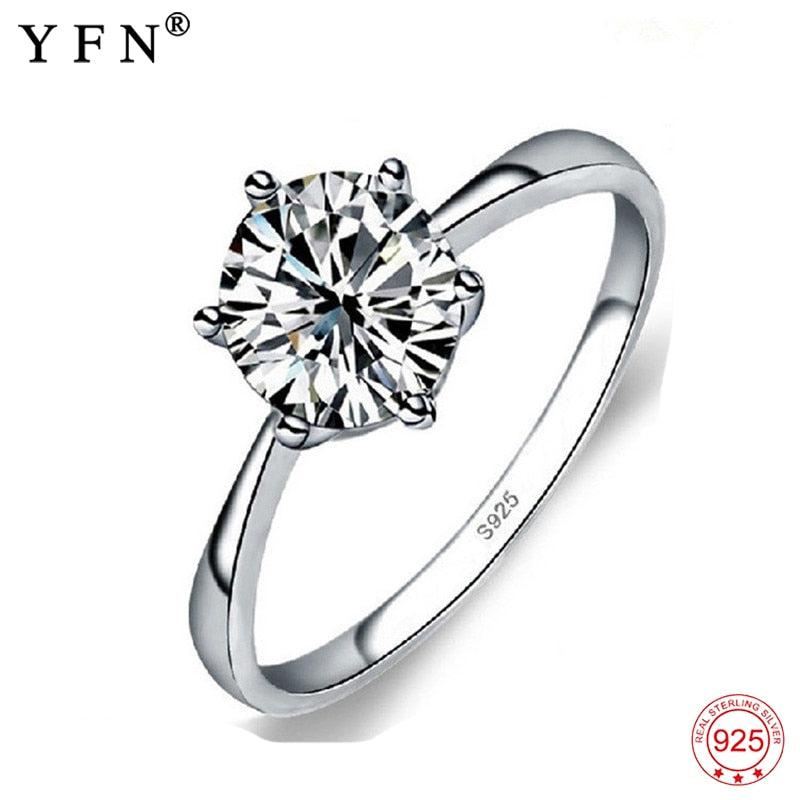Rings Hot Design 925 Sterling Silver Fine Jewelry Fashion Noble Luxury Jewelry Ring Wedding Band Women Jewelry Silver Rings