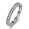 Rings New 100% Fine 925 Sterling Silver Sweet Jewelry Fashion Lovely Luxury Crystal Rings For Women Christmas Gift GNJ9630