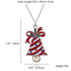 Rinhoo Delicate Enamel Elk Deer Pendant Necklace Christmas Tree Snowman Bells Sock Clavicle Chain Jewelry Collier Femme