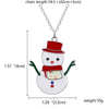 Rinhoo Delicate Enamel Elk Deer Pendant Necklace Christmas Tree Snowman Bells Sock Clavicle Chain Jewelry Collier Femme