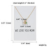 Rinhoo Minimalist clavicle Necklace Alloy Circle Necklace Chain Link Wish Card Necklace For Girl Mother's Day Jewelry