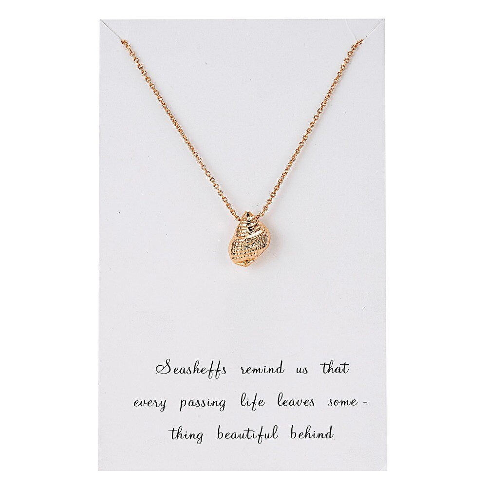 Rinhoo Minimalist clavicle Necklace Alloy Circle Necklace Chain Link Wish Card Necklace For Girl Mother's Day Jewelry