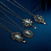 Rinhoo Necklaces & Pendants Jewelry For Women Vintage Cameo Queen Flower Beauty Head Crystal Pendant Necklace Sweater Long Chain