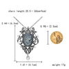 Rinhoo Necklaces & Pendants Jewelry For Women Vintage Cameo Queen Flower Beauty Head Crystal Pendant Necklace Sweater Long Chain