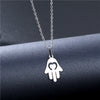 Rinhoo Stainless Steel Necklace For Women Men Long Chain Small Lightning Pendant Necklace Party Ornament Jewelry Gift