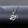 Rinhoo Stainless Steel Necklace For Women Men Long Chain Small Lightning Pendant Necklace Party Ornament Jewelry Gift