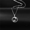 Rinhoo Stainless Steel Necklace For Women Men Long Chain Small Lightning Pendant Necklace Party Ornament Jewelry Gift