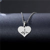 Rinhoo Stainless Steel Necklace For Women Men Long Chain Small Lightning Pendant Necklace Party Ornament Jewelry Gift