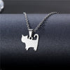 Rinhoo Stainless Steel Necklace For Women Men Long Chain Small Lightning Pendant Necklace Party Ornament Jewelry Gift